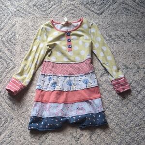 Matilda Jane Cream and Yellow Ruffled Tiered Dress